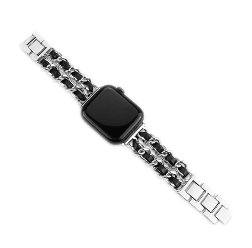 Ремінець xCase для Apple watch 38/40/41 mm Chanell silver black - UkrApple