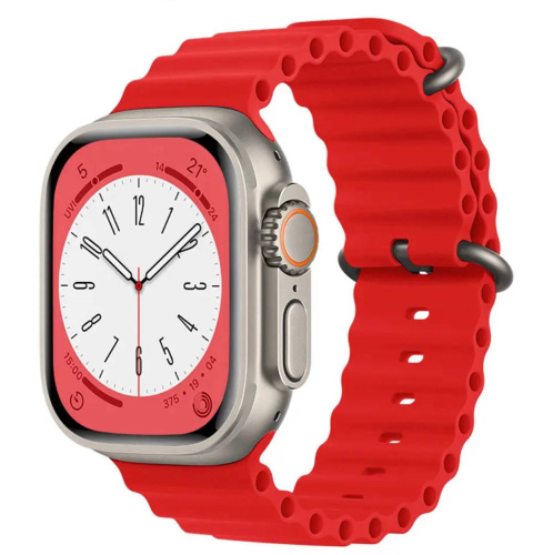 Ремінець для Apple Watch 42/44/45/49 mm Ocean Band red - UkrApple