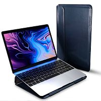 Папка конверт для MacBook Leather standing pouch 15'' dark blue