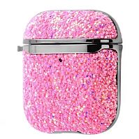Чохол для AirPods Onegif Glitter case pink