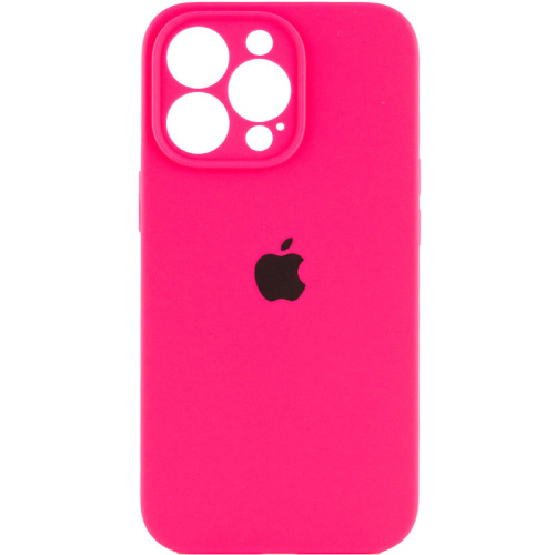Чохол iPhone 14 Silicone Case Full Camera electric pink  - UkrApple