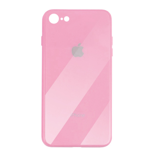 Чехол накладка xCase на iPhone 6/6s Glass Case Logo pink - UkrApple