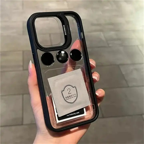 Чохол iPhone 15 Pro Crystal Stand Camera black  - UkrApple