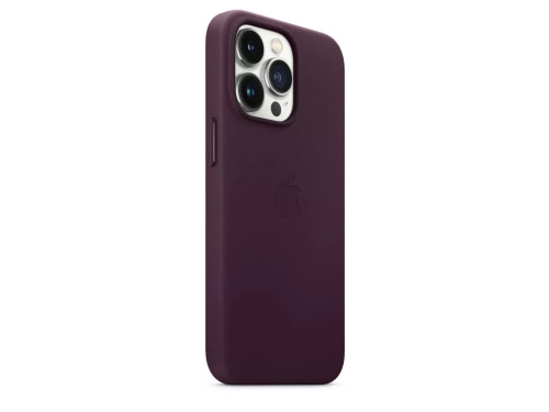 Чохол iPhone 13 Leather Case with MagSafe A dark cherry: фото 2 - UkrApple
