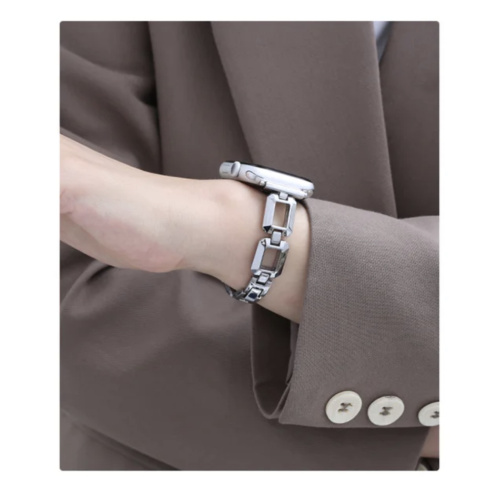 Ремінець для Apple Watch 38/40/41 mm Fashion coarse weaving silver: фото 6 - UkrApple