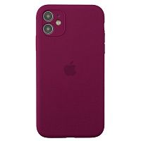 Чохол накладка xCase для iPhone 11 Silicone Case Full Camera Rose red