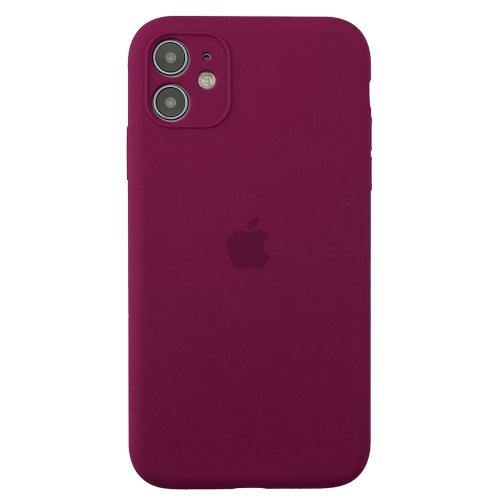 Чохол накладка xCase для iPhone 11 Silicone Case Full Camera Rose red - UkrApple