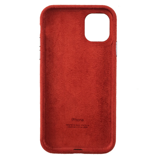 Чохол накладка для iPhone 11 Pro Alcantara Full red: фото 2 - UkrApple