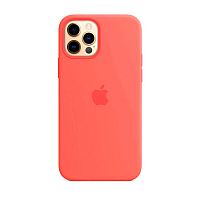 Чохол OEM Silicone Case Full with MagSafe for iPhone 12 Pro Max Pink Citrus