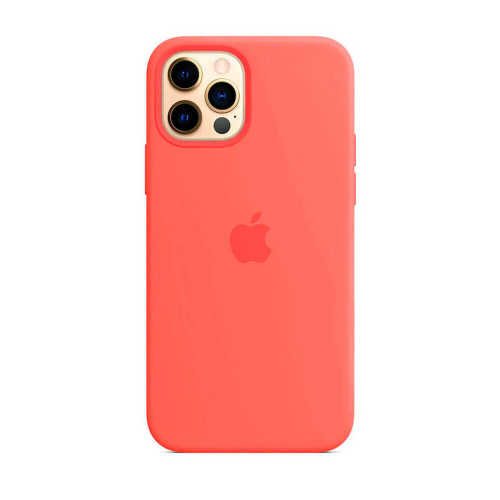 Чохол OEM Silicone Case Full with MagSafe for iPhone 12 Pro Max Pink Citrus - UkrApple