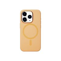 Чохол iPhone 15 Pro Max No Logo Silicone Case with MagSafe orange sorbet 