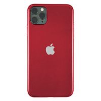 Чохол накладка xCase на iPhone 11 Pro Glass Silicone Case Logo Matte red