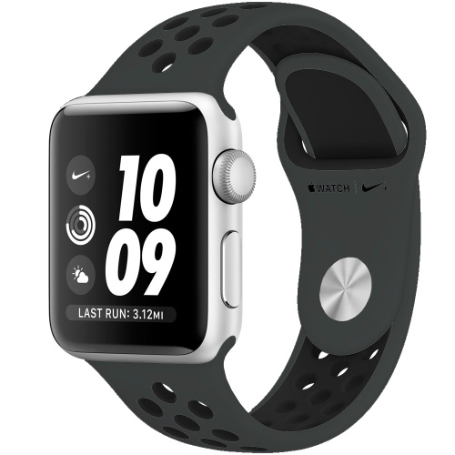 Ремінець xCase для Apple Watch 42/44/45/49 mm Sport Nike Anthracite black (сіро чорний) - UkrApple