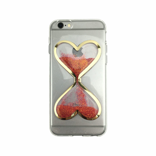 Чехол накладка xCase на iPhone 6/6s песочные часы красно-золотые - UkrApple