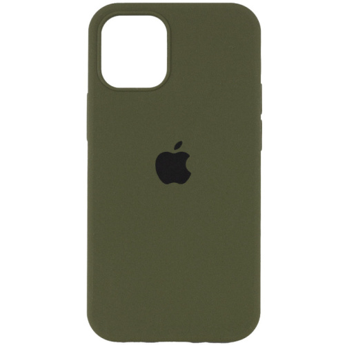 Чохол iPhone 14 Pro Max Silicone Case Full dark olive - UkrApple