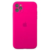 Чохол накладка xCase для iPhone 11 Pro Silicone Case Full Camera Electric Pink