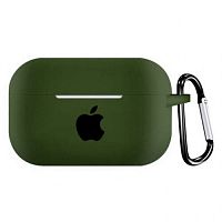 Чехол для AirPods PRO silicone case with Apple Cyprus green