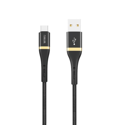 USB кабель Type-C 120cm Wiwu Elite 2.4A black Wi-C009 - UkrApple