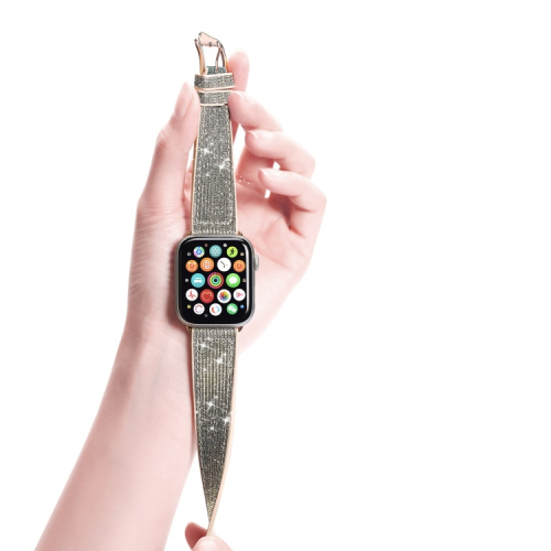Ремінець для Apple watch 38/40/41 mm Chameleon shine silver pink : фото 10 - UkrApple