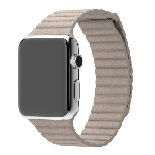 Ремінець xCase для Apple watch 42/44/45/49 mm Leather Loop Stone - UkrApple
