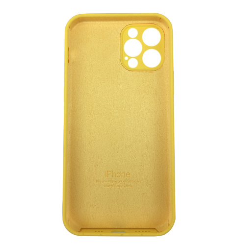 Чохол накладка xCase для iPhone 12 Pro Max Silicone Case Full Camera Yellow: фото 2 - UkrApple