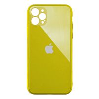Чохол для iPhone 12 Pro Glass Pastel Full Camera Yellow