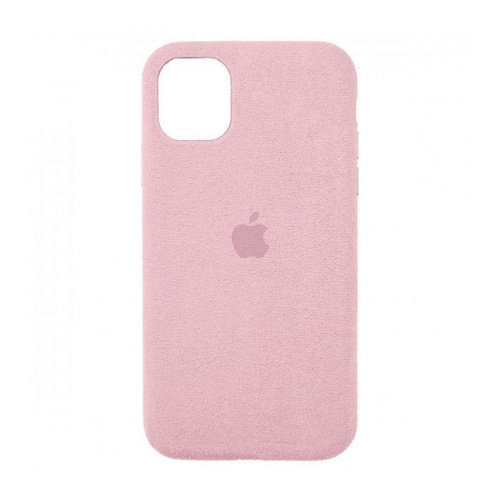 Чохол накладка для iPhone 12 Mini Alcantara Full pink sand - UkrApple