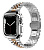 Ремінець для Apple Watch 38/40/41 mm Metall New 5-bead silver rose: фото 2 - UkrApple