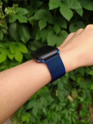 Ремінець xCase для Apple watch 38/40/41 mm Milanese Loop Metal Neon Blue: фото 24 - UkrApple
