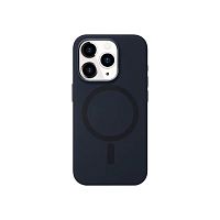 Чохол iPhone 15 Pro No Logo Silicone Case with MagSafe midnight 
