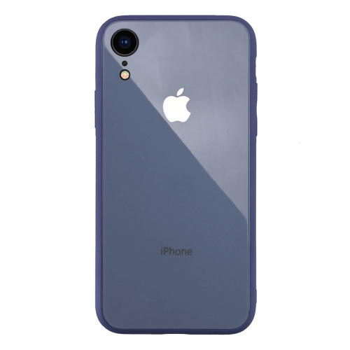 Чехол накладка xCase на iPhone XR Glass Pastel Case Logo lavender grey - UkrApple