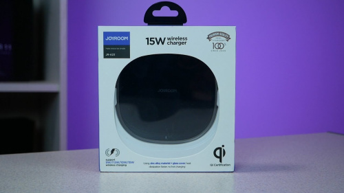 Бездротова зарядка JoyRoom Make simple RJ-A23 black: фото 3 - UkrApple