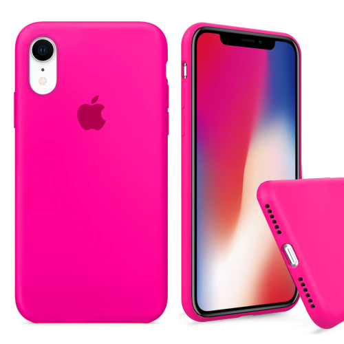 Чехол накладка xCase для iPhone XR Silicone Case Full barbie pink - UkrApple