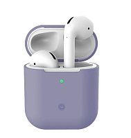 Чехол для AirPods/AirPods 2 silicone case lavender gray