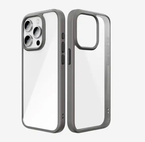 Чохол iPhone 15 Pro Rock Guard Series Clear gray  - UkrApple