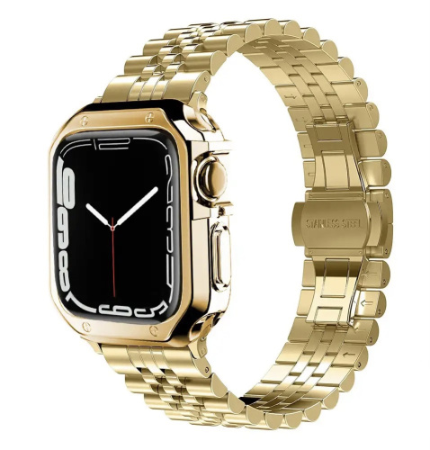 Ремінець для Apple Watch 38/40/41 mm Metall New 5-bead gold: фото 3 - UkrApple