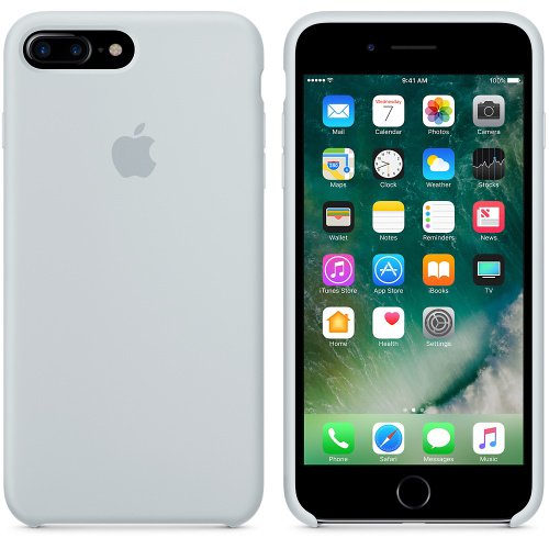 Чехол накладка xCase на iPhone 7 Plus/8 Plus Silicone Case бледно-голубой(23): фото 2 - UkrApple