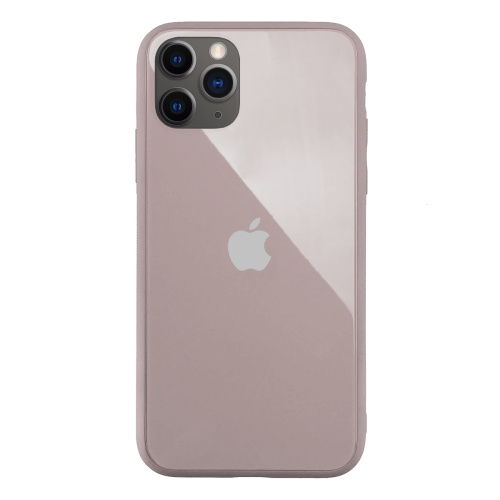 Чохол накладка xCase на iPhone 11 Pro Glass Pastel Case Logo pink sand - UkrApple