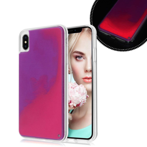 Чехол накладка xCase для iPhone XS Max Neon Case rose red - UkrApple