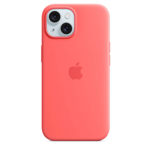 Чохол iPhone 15 Pro Silicone Case with MagSafe orange sorbet : фото 5 - UkrApple