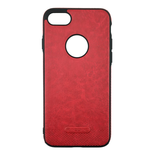 Чехол накладка xCase для iPhone 7/8 Leather Logo Case red - UkrApple