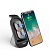Бездротова зарядка стенд Smart 3in1 H18 Fast 15W Black: фото 4 - UkrApple
