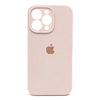Чохол накладка iPhone 13 Pro Max Silicone Case Full Camera Chalk pink