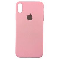 Чехол накладка xCase для iPhone X/XS Silicone Slim Case pink