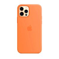 Чохол OEM Silicone Case Full with MagSafe for iPhone 12 Pro Max Kumquat