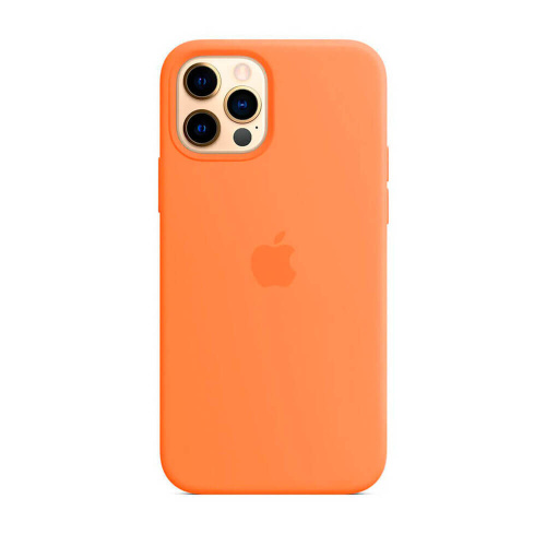 Чохол OEM Silicone Case Full with MagSafe for iPhone 12 Pro Max Kumquat - UkrApple