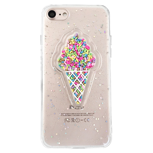 Чехол накладка xCase на iPhone 6/6s Diamond Ice Cream прозрачный - UkrApple