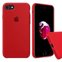 Чехол накладка xCase для iPhone 7/8/SE 2020 Silicone Case Full красный
