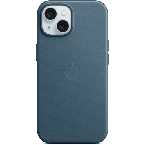 Чохол iPhone 15 FineWoven Case with MagSafe pacific blue : фото 7 - UkrApple