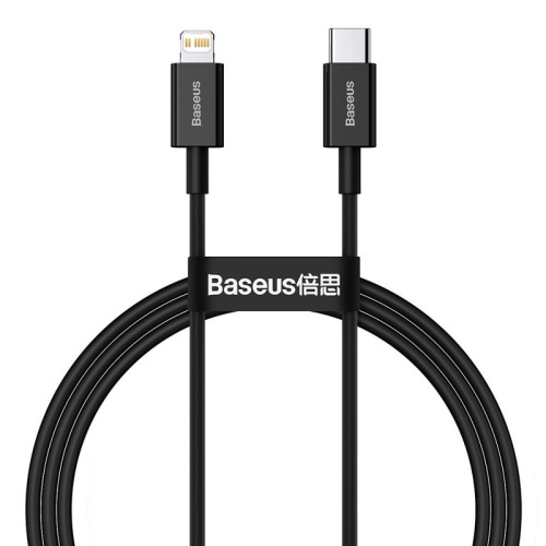 USB кабель Type-C to Lightning 200cm Baseus Superior Series 20w black - UkrApple